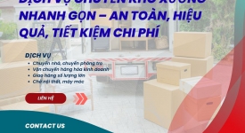 Dịch Vụ Chuyển Kho Xưởng Nhanh Gọn  An Toàn, Hiệu Quả, Tiết Kiệm Chi Phí